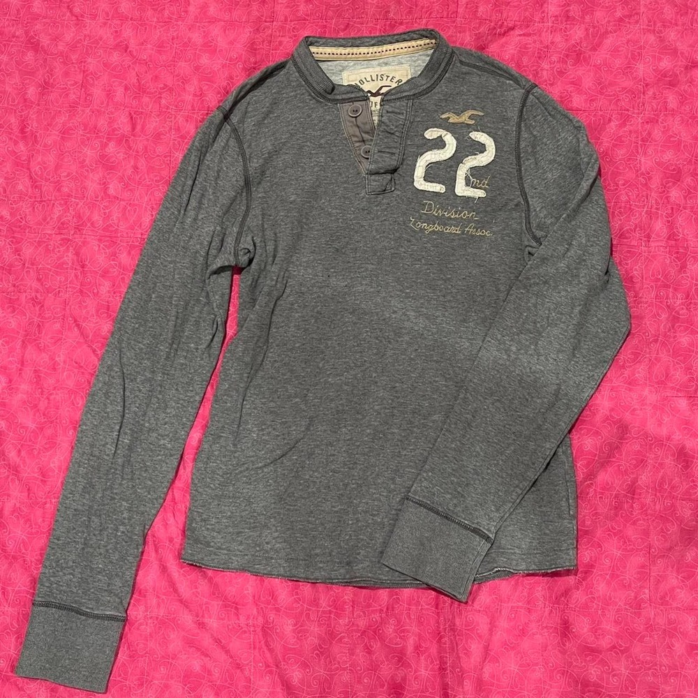 Vintage hollister shirt quarter button